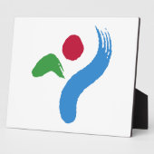 Seoul-Flaggenplakette Fotoplatte (Seite)