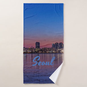 Seoul Hauptstadt South Korea City Skyline Badehandtuch