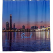 Seoul Hauptstadt South Korea City Skyline Duschvorhang (Vorderseite)