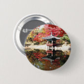 Seoul-Herbst-Farben Button (Vorne & Hinten)
