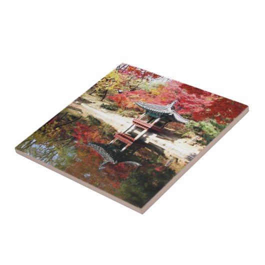 Seoul-Herbst-Japaner-Garten Fliese (Seite)