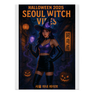 Seoul Hexe Vibes - Halloween 2025 Poster