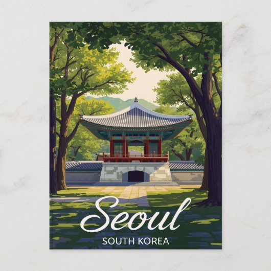 Seoul Hyangwonjeong Postkarte (Vorderseite)