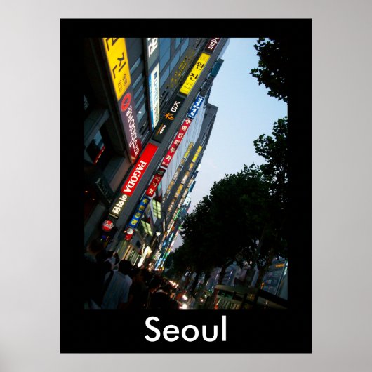 Seoul in Dusk Poster (Vorne)