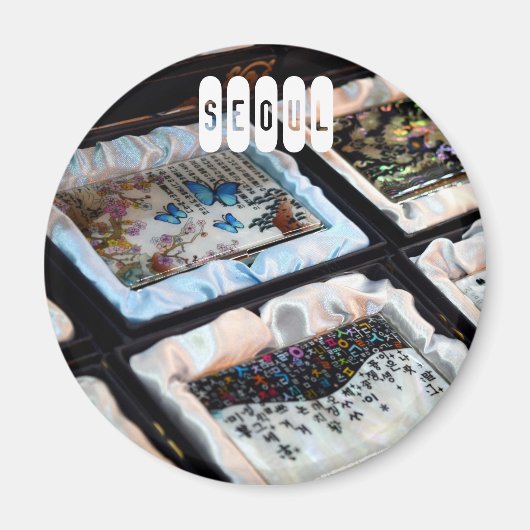 Seoul in Südkorea Magnet (Vorne)