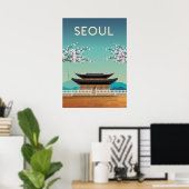 Seoul Korea Reiseplakat Poster (Heimbüro)