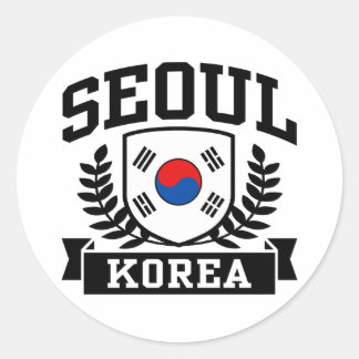 Seoul Korea Runder Aufkleber