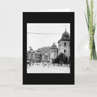 Seoul, Korea Street Scene 1912 Karte