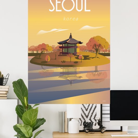 Seoul Korea Travel Poster (Heimbüro)