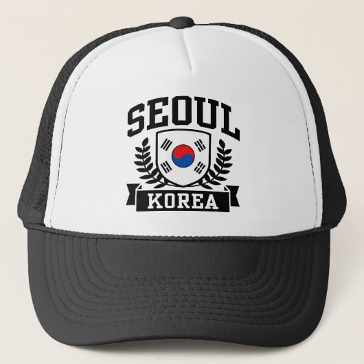 Seoul Korea Truckerkappe (Vorderseite)