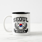 Seoul Korea Zweifarbige Tasse (Links)