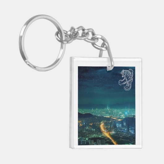 SEOUL Landschafttiger Schlüsselanhänger (Vorderseite links)