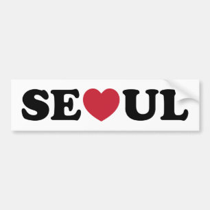 Seoul Liebe Heart Autoaufkleber
