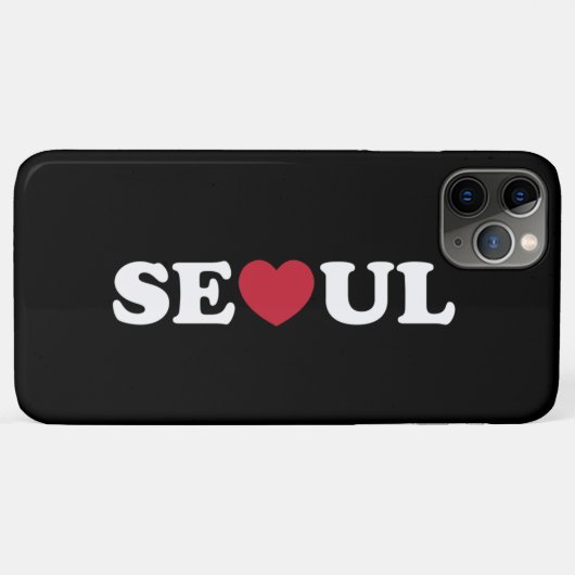 Seoul Liebe Heart Case-Mate iPhone Hülle (Rückseite (Horizontal))