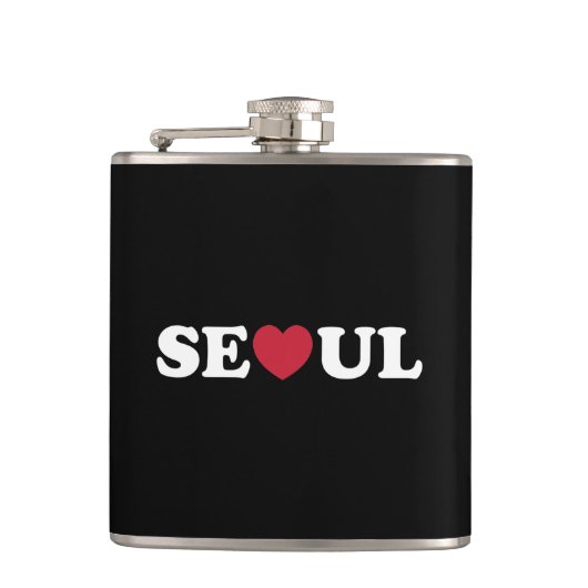 Seoul Liebe Heart Flachmann (Vorderseite)