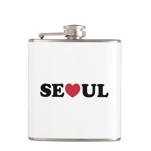 Seoul Liebe Heart Flachmann (Vorderseite)