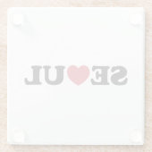 Seoul Liebe Heart Glasuntersetzer (Rückseite)