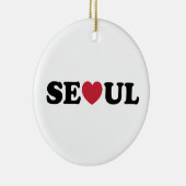 Seoul Liebe Heart Keramik Ornament (Rechts)