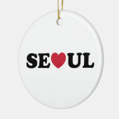 Seoul Liebe Heart Keramik Ornament (Links)