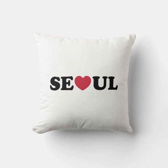 Seoul Liebe Heart Kissen (Vorderseite)