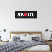 Seoul Liebe Heart Leinwanddruck (Insitu (Schlafzimmer))