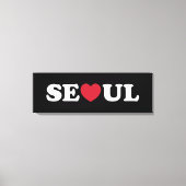 Seoul Liebe Heart Leinwanddruck (Vorderseite)