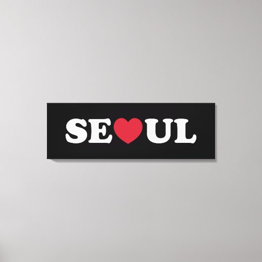 Seoul Liebe Heart Leinwanddruck (Vorderseite)