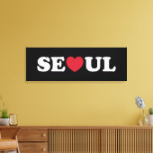 Seoul Liebe Heart Leinwanddruck (Insitu (Wohnzimmer))