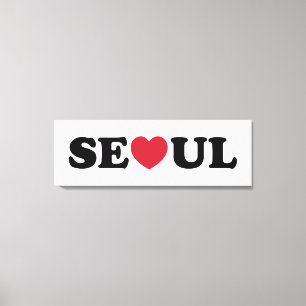 Seoul Liebe Heart Leinwanddruck