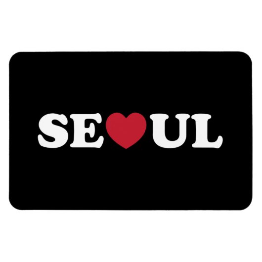 Seoul Liebe Heart Magnet (Horizontal)