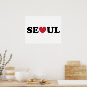 Seoul Liebe Heart Poster (Küche)