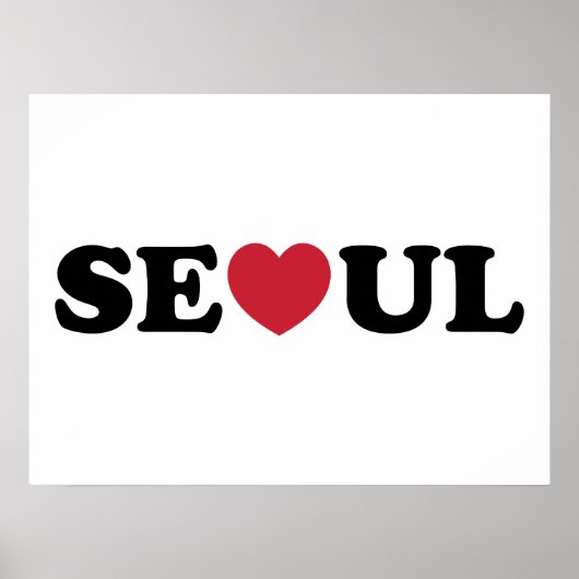 Seoul Liebe Heart Poster (Vorne)