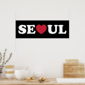 Seoul Liebe Heart Poster (Küche)