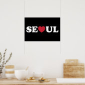 Seoul Liebe Heart Poster (Küche)