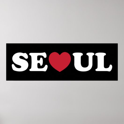 Seoul Liebe Heart Poster (Vorne)