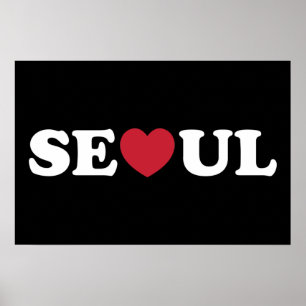 Seoul Liebe Heart Poster