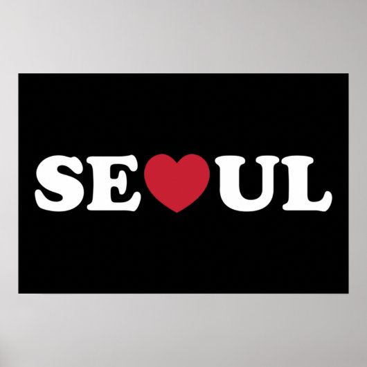 Seoul Liebe Heart Poster (Vorne)