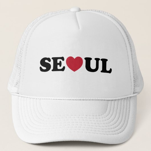 Seoul Liebe Heart Truckerkappe (Vorderseite)