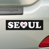 Seoul Liebe Herz Taegeukgi Flag Autoaufkleber (Auf Auto)