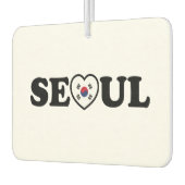 Seoul Liebe Herz Taegeukgi Flag Autolufterfrischer (Links)