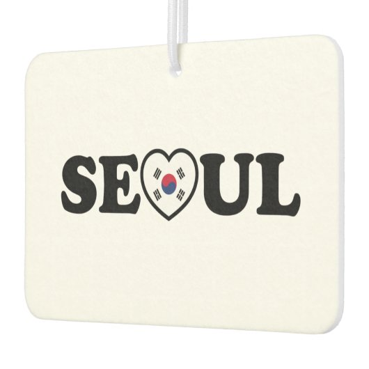 Seoul Liebe Herz Taegeukgi Flag Autolufterfrischer (Links)