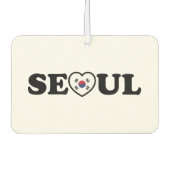 Seoul Liebe Herz Taegeukgi Flag Autolufterfrischer (Vorderseite)