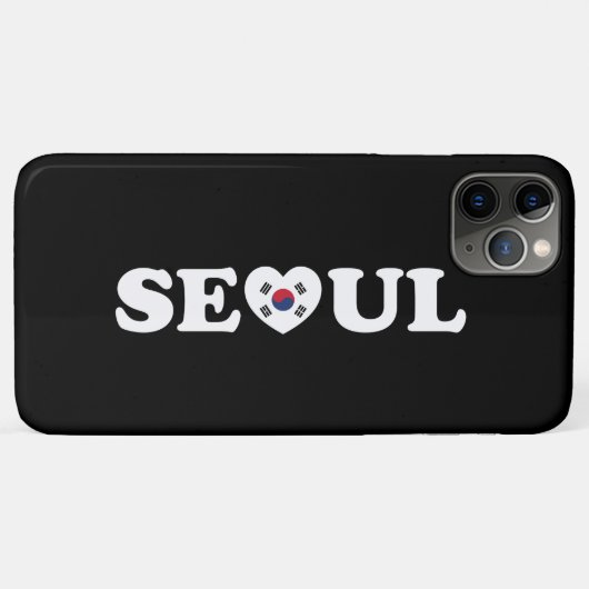 Seoul Liebe Herz Taegeukgi Flag Case-Mate iPhone Hülle (Rückseite (Horizontal))