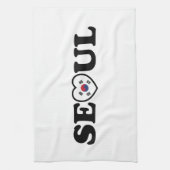 Seoul Liebe Herz Taegeukgi Flag Geschirrtuch (Vertikal)