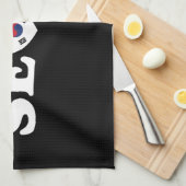 Seoul Liebe Herz Taegeukgi Flag Geschirrtuch (Viertel Falte)