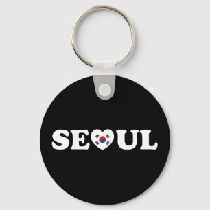 Seoul Liebe Herz Taegeukgi Flag Schlüsselanhänger