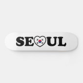 Seoul Liebe Herz Taegeukgi Flag Skateboard (Horizontal)