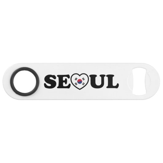 Seoul Liebe Herz Taegeukgi Flag Speed Flaschenöffner (Vorderseite (Horizontal))