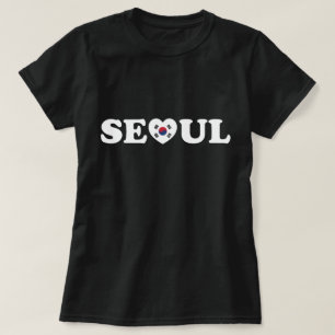 Seoul Liebe Herz Taegeukgi Flag T-Shirt