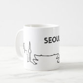 Seoul Line Illustration Kaffeetasse (Vorderseite Links)